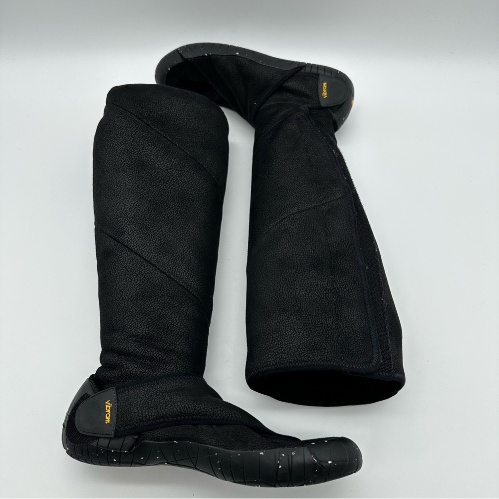 Vibram Furoshiki Shearling Knee High Black Boots - Picture 6 of 14